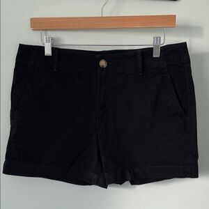 Loft Black Women's Washed Twill 4”Shorts Size 8